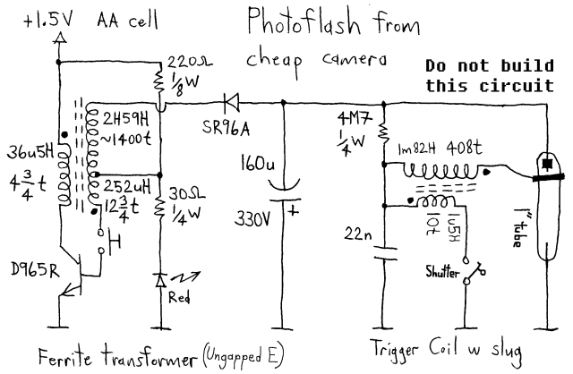 simple flash circuit schematic